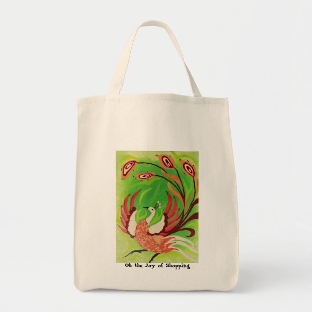 Tote Oh a alegria do bolsa da compra (Frente)