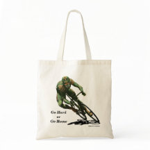Orc Cyclist Bike Racing Fantasy Art Budget Bolsa