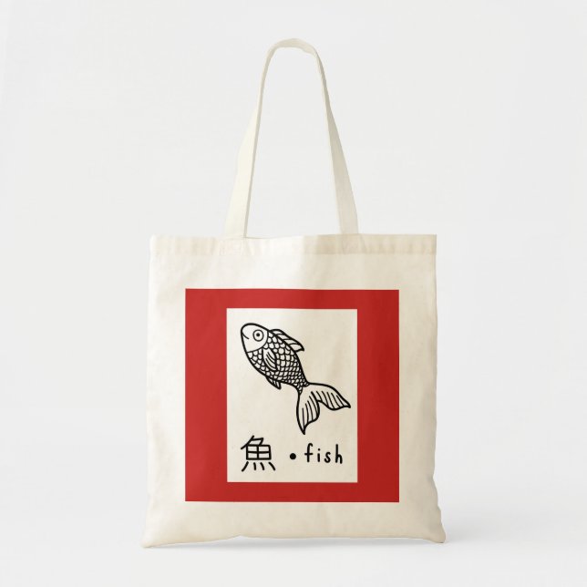 Tote Orçamento Bolsa KANJI FISH (Frente)