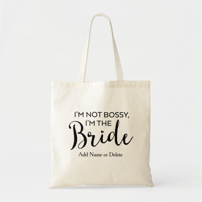Tote Orçamento Saco-Bossy das Noiva-Canvas do bolsa do (Frente)