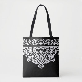 Tote Ornamentado personalizável de padrão de Bolsa pret