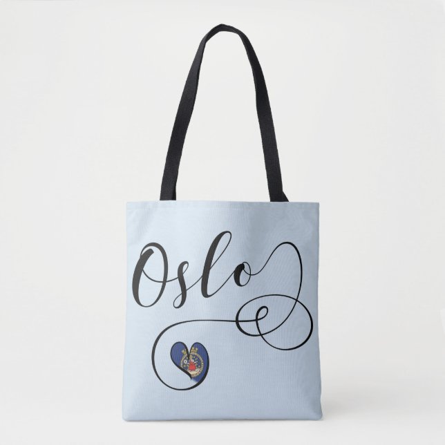Tote Oslo Heart Bolsa de compra, Noruega (Frente)
