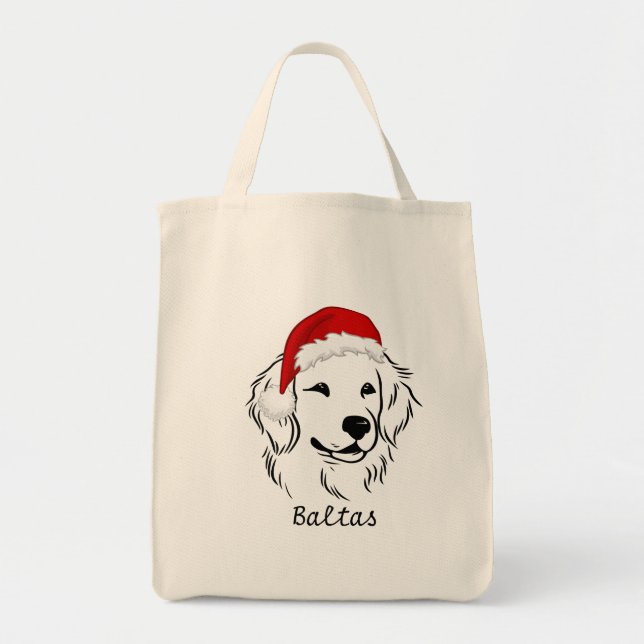 Tote Ouro de Natal em uma bolsa de Papai Noel (Frente)