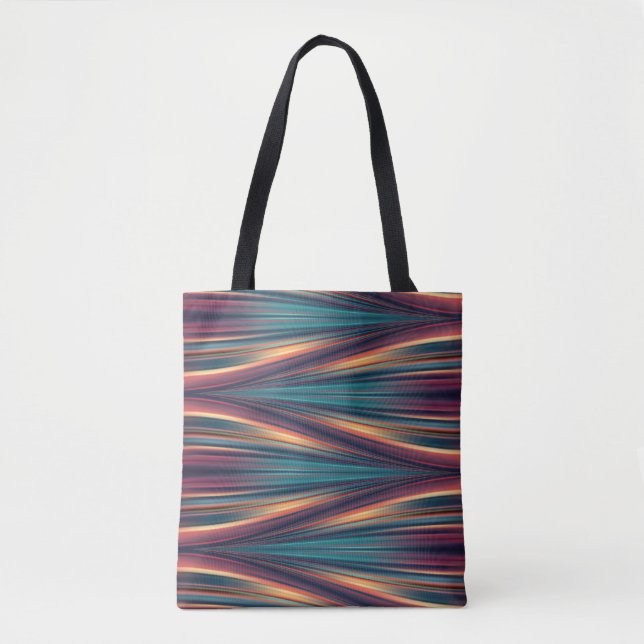 Tote Padrão de fluxo de cor contínuo em bolsa totte (Frente)