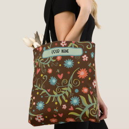 Tote Padrão Floral Moderno bolsa