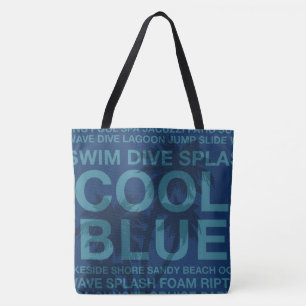 Tote Palavras de Verão ao largo e Bolsa de praia de pa