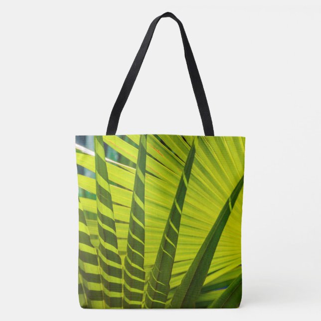 Tote Palm Deixa Fan, Kauai, Bolsa de praia Havaiana (Frente)