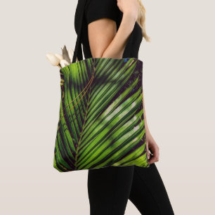 Tote Palm Frond, Pine Agulha e Shadows Bolsa