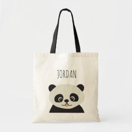 Tote Panda Pal: Ilustração Personalizada de Panda Bolsa