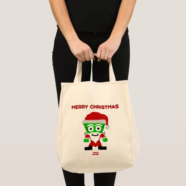 Tote Papai noel de FrankenCheese Grocery Bolsa (Frente (produto))