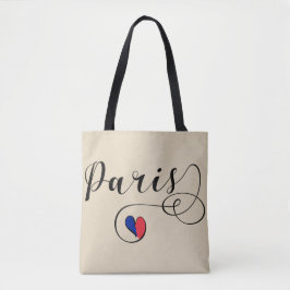 Tote Paris Heart Bolsa de compra, França