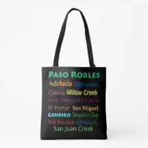 Paso Robles Colorous Wine Country Bolsa