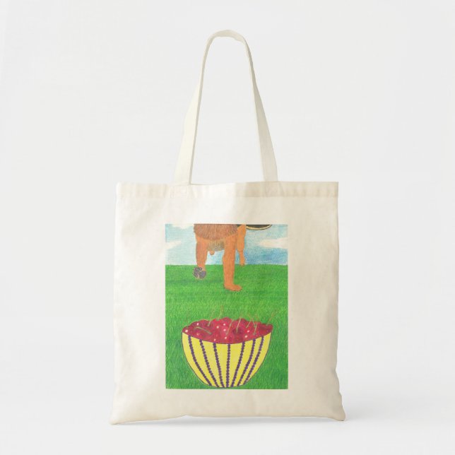 Tote Patas de cachorro e bolsa de cereja (Frente)