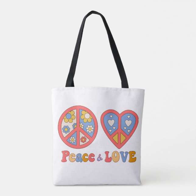 TOTE PEACE & AMOR BOLSA HIPPIE (Verso)