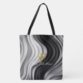 Tote Personalizado: Bolsa personalizado do Serene Swirl
