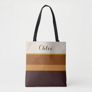 Tote Personalizado com Nome – Tons Terrosos Elegan