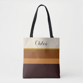 Tote Personalizado com Nome – Tons Terrosos Elegan