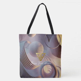 Tote Personalizado: Curvas Cósmicas, Bolsa de Harmonia 