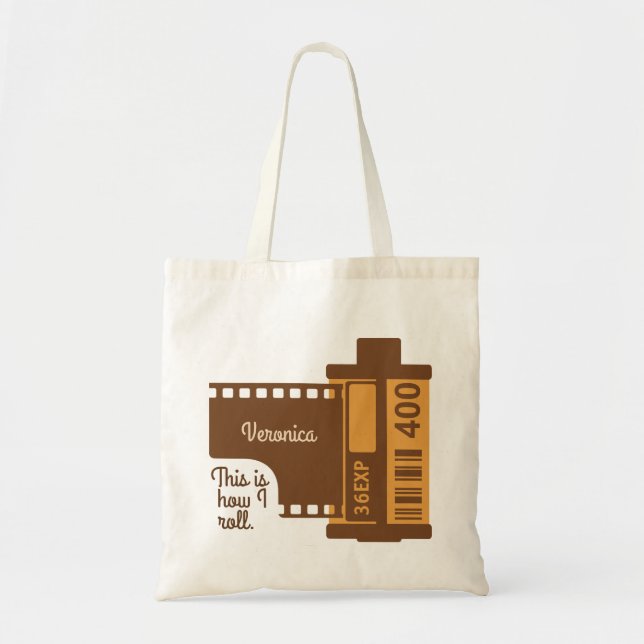 Tote Personalizou isto é como eu rolo o bolsa do filme (Frente)