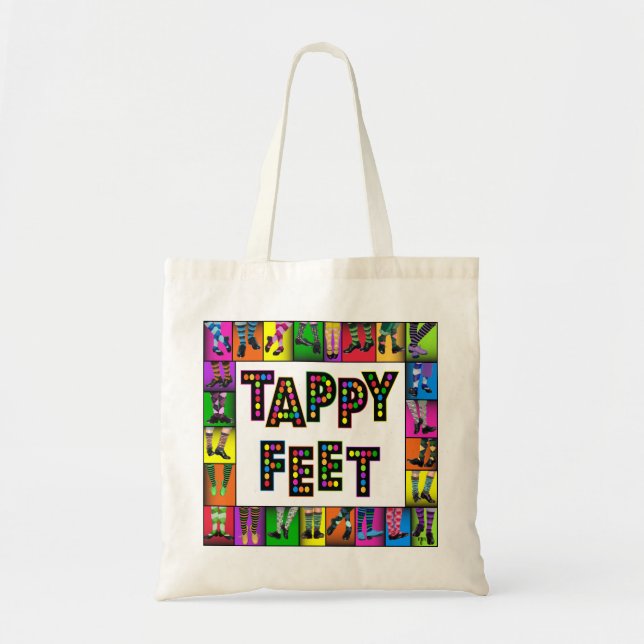Tote Pés de Tappy - o bolsa da dança de torneira (Frente)