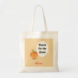 Tote Pêssego para as estrelas| Bolsa básico
