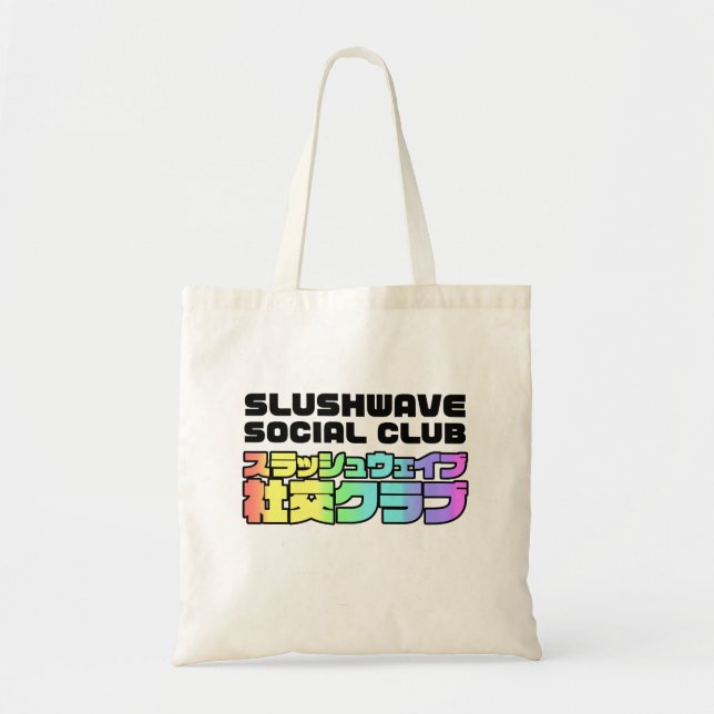 Tote Pessoas do Clube Social Slushwave e bolsa de logot (Frente)
