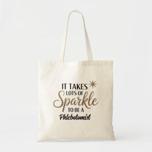 Tote Phlebotomist Sparkle Bolsa - Saco Engraçado do Pre