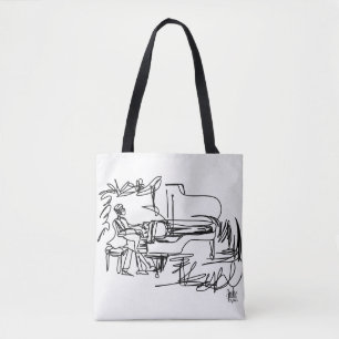 Tote Piano e o bolsa temático da música