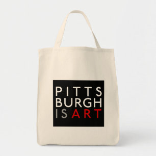 Tote Pittsburgh é a bolsa de compra reusável da arte