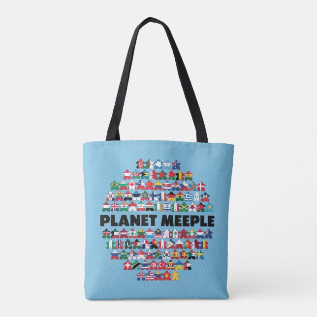 Tote Planeta, Bolsa de Texto Preto (Verso)
