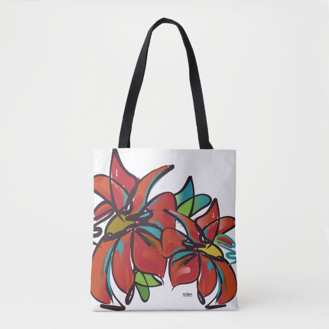 Tote Poinsettia Bolsa (Frente)