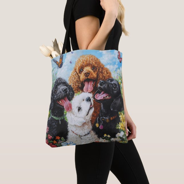 Tote Poodle e Bolsa de Cachorro de Goldendoodle (Close Up)