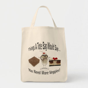 Tote Precisa de mais vegetais para a bolsa