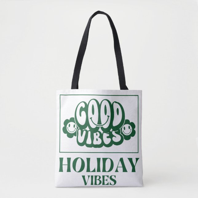 Tote presente de Natal, bolsa de Natal retrógrado, Cris (Frente)