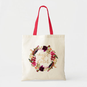 Tote Presente floral do bolsa da madrinha de casamento