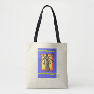 Tote Preto. Vive. A questão. Bolsa All-Over-Impressão
