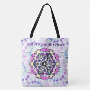 Tote Primavera Mandala All-Over-Impressão Bolsa, Bolsa