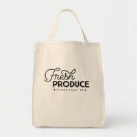 Produto fresco Bolsa de mercearia local
