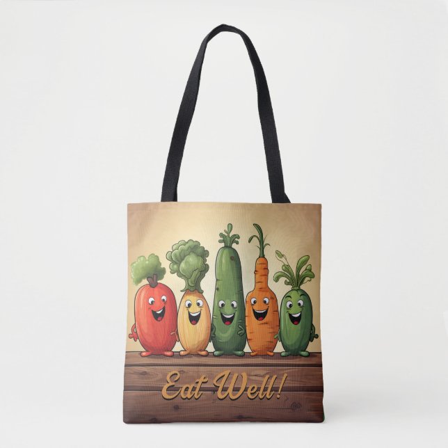 Tote Produtos hortícolas reutilizáveis, Bolsa de Compre (Frente)