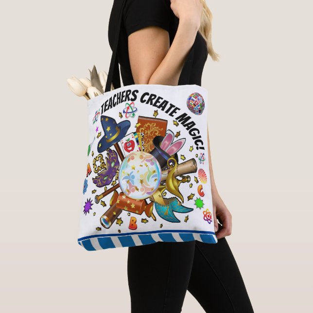 Tote Professores Criam Magic Bolsa rev 3 - Veja Trás! (Close Up)