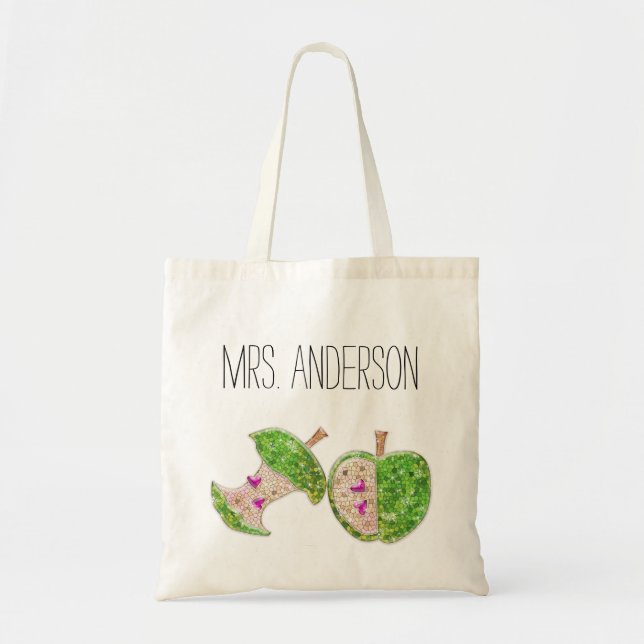 Tote Professores Verdes Neon, Rosa Quente, Bolsa da Sal (Frente)