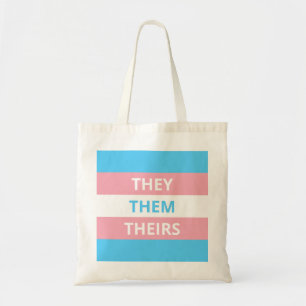 Tote /Pronomes Transgender o bolsa do orçamento da