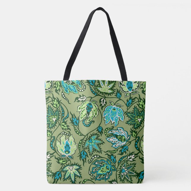 Tote Protea Batik Hawaiian Tropical Bolsa de praia (Frente)