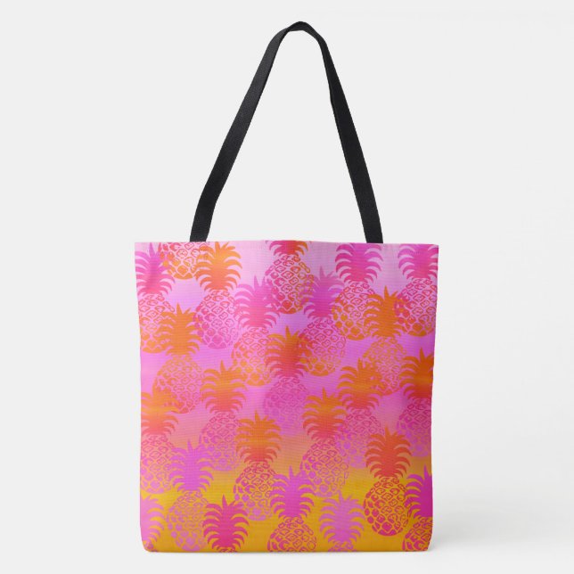 Tote Pukana Havaiana Pineapple Sunset Blend Bolsa de pr (Frente)