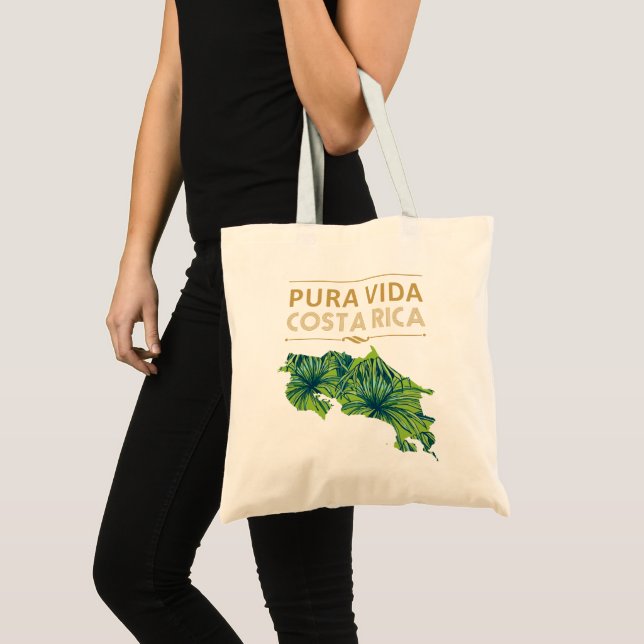 Tote Pura Vida Costa Rica Bolsa (Frente (produto))