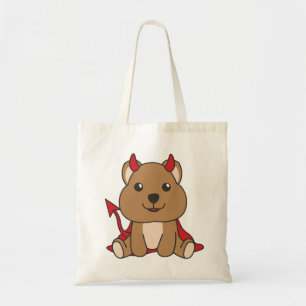 Tote Quokka Halloween Sweet Devil Witume Bolsa Ba