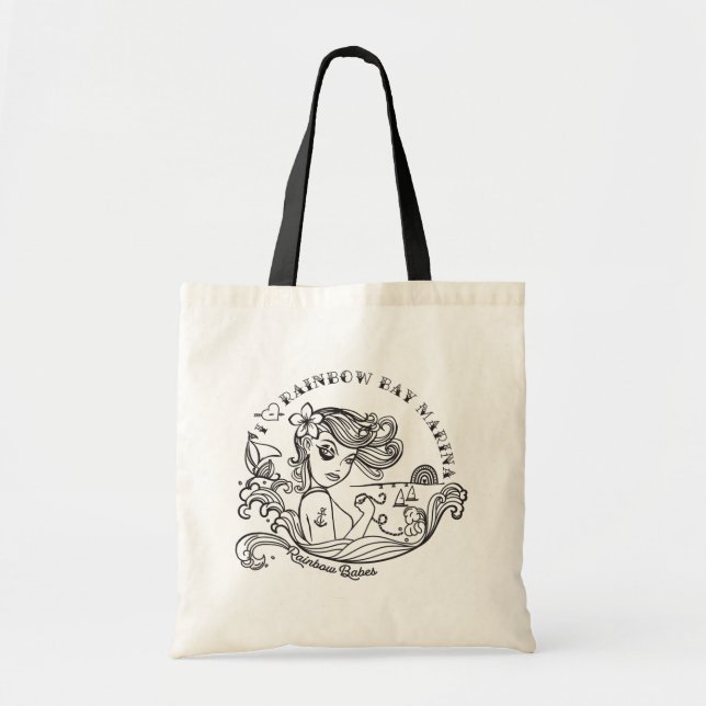 Tote Rainbow Babes Black & White Bolsa (Frente)