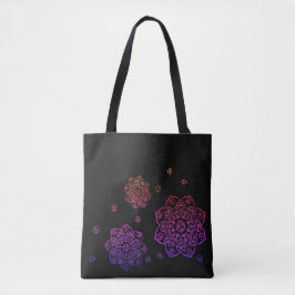 Tote Rainbow Tumbling Dice Mandala Bolsa