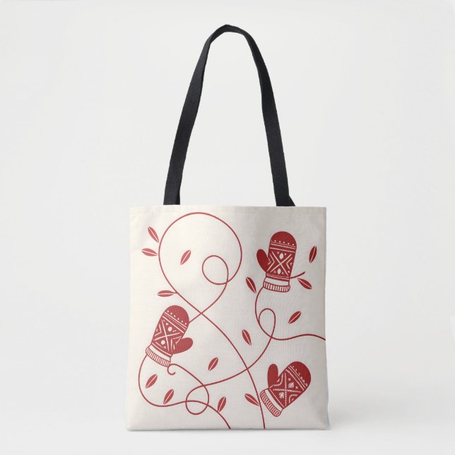 Tote Red Mitten Bolsa (Frente)