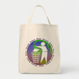 Tote Reduza o bolsa do mantimento reusar do reciclar